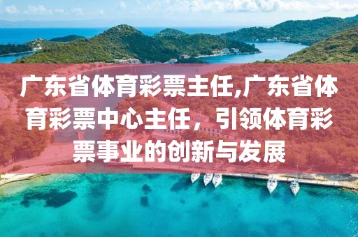 广东省体育彩票主任,广东省体育彩票中心主任，引领体育彩票事业的创新与发展