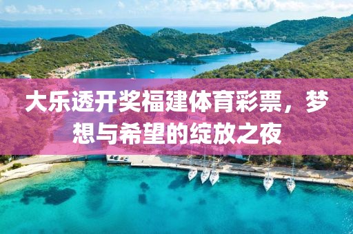 大乐透开奖福建体育彩票，梦想与希望的绽放之夜